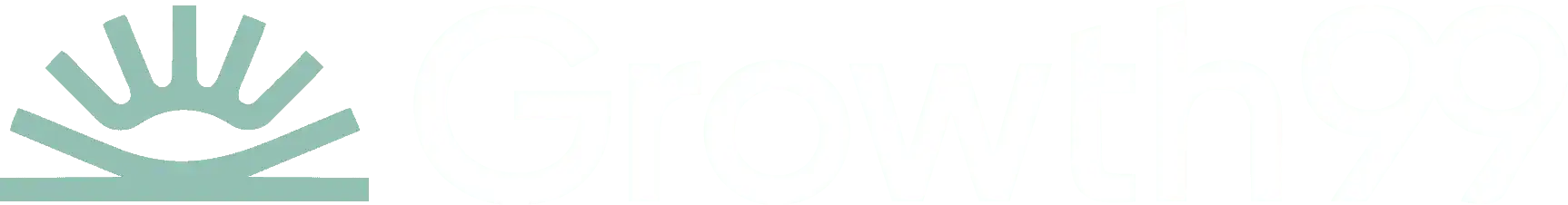 Growth99 White Logo